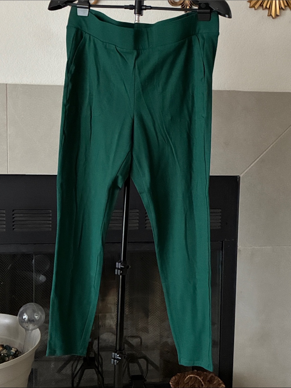 Women’s Forest Green Stretch leggings with pockets